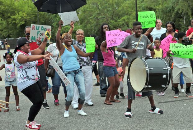 Peaceful protests early Friday evening